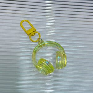Yellow plated earphones + door buckle
