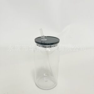 Transparent + black cover / 16oz/475ml