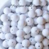 Wholesale 5pcs Pure White Acrylic Beads Bubblegum Beads
