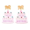 Wholesale Birthday Cake Acrylic Earrings