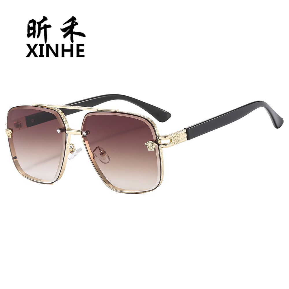 Wholesale fashionable men's and women's double beam lygon sunglasses