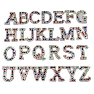 Hot Melt Adhesive * mixed color * single letter note * height 5.5cm