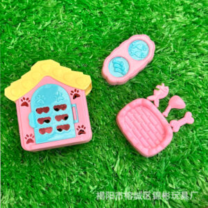 Dog house three-piece set-pink