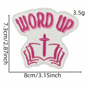 Faith inspirational cloth stickers 4#