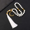 Wholesale 12mm beaded prayer bead tassel moon prayer bracelet