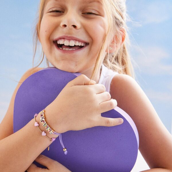 Wholesale Valentine's Day Colorful Heart Gradient Bracelet