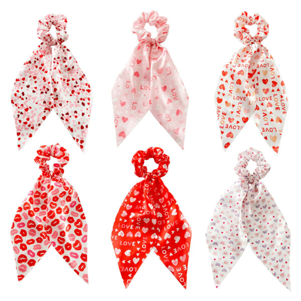 Wholesale Valentine's Day ribbons, sweet and loving lips, printed headband