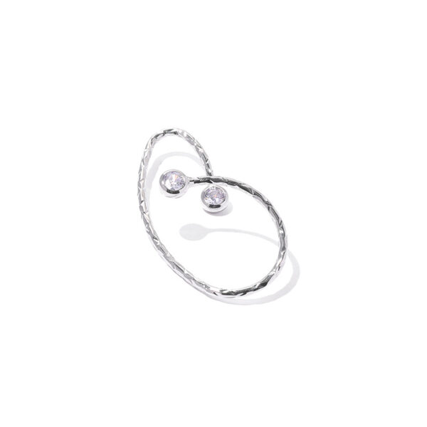 Wholesale Irregular Line Zircon Inlaid Ear Cuff