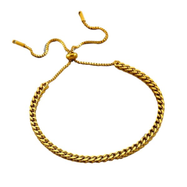 Wholesale Adjustable Pull-out Bracelet Girl's Titanium Steel Bracelet