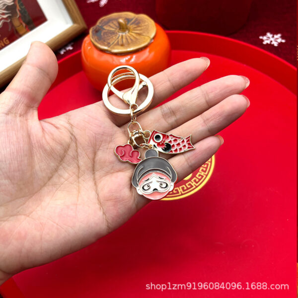 Wholesale Chinese Style National Trend Opera Peking Opera Facial Makeup Couple Keychain Student Bag Pendant Beijing Travel Souvenir Gift