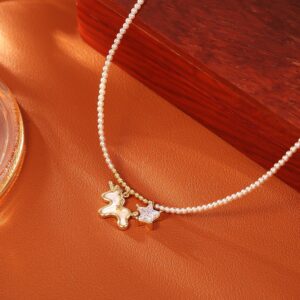 Unicorn shell star necklace