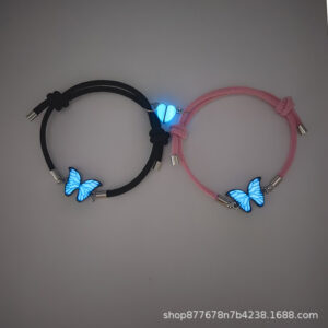 Black + pink rope (glow in the dark)