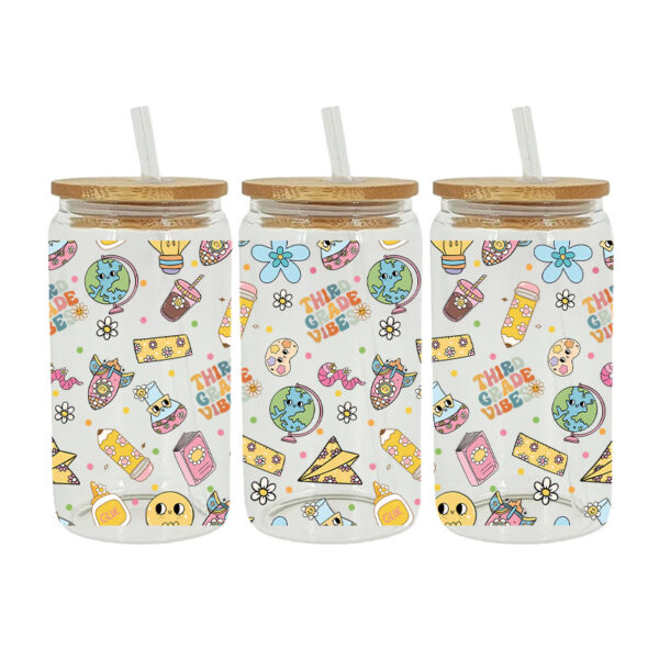 Wholesale UV Transfer Paste Glass Crystal Label Crystal Paste Cross-border Special Paste for 16oz Glass Cup 23cmX11cm