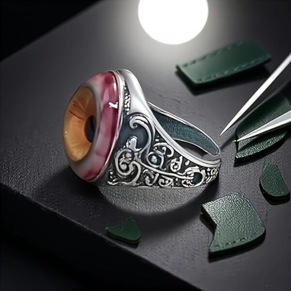 Wholesale Simulated blood red eyeball opening curtain eye ring