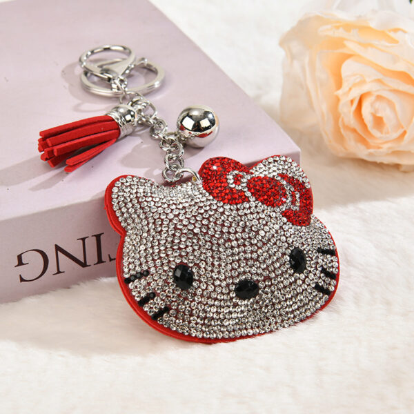 Wholesale Rhinestone Creative Anime Cartoon Studded Hot-Fix Rhinestone Keychain