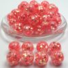Wholesale 16mm Sequin Heart-Shaped Glitter Beads Resin Beads DIY Flower Beads