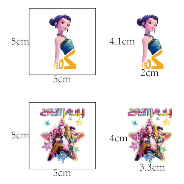 O1CN01YVlGzi1zd8zULqSKJ_2214740066736-0-cib Wholesale 5x5cm Girl Gro Tattoo Stickers Cartoon Tattoo Stickers OLY Exclusive