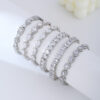 Wholesale Geometric multi-element rhinestone set bracelet