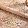 Wholesale Braided Color Rope Necklace Shell Fish Pendant Summer Bohemian Necklace