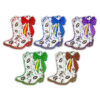 Wholesale Colorful bow boot sequin embroidery DIY Patches