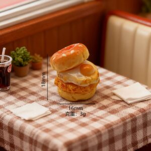 Sesame chicken burger-beige / The details page has real photos, dear!