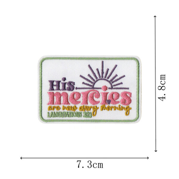 O1CN01YZQBMb1C3UykWTkc1_2893910025-0-cib Wholesale DIY Bible ironing cloth patch Jesus bag decoration patch