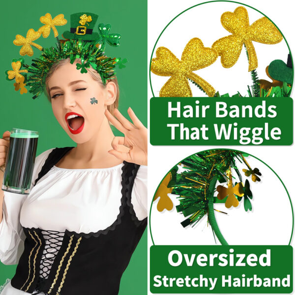 Wholesale St. Patrick's Day shamrock ribbon bow headband