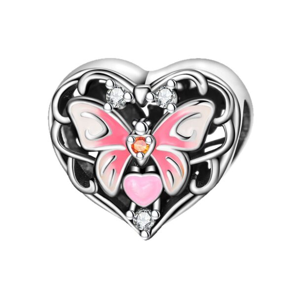 Wholesale Flowers fruits animals diverse hearts silver plated Charms