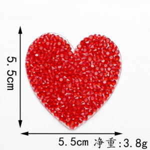 5.5*5.5cm*red love*hot soluble glue