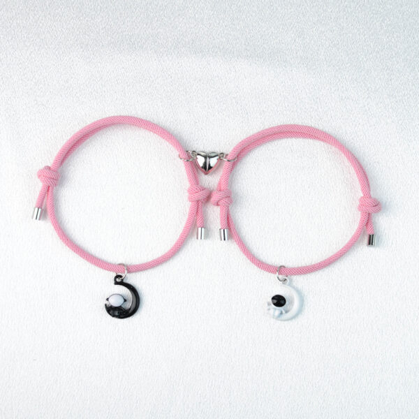 Wholesale Astronaut Magnetic Bracelet Multi-color Milan Rope Adjustable