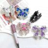 Wholesale 10pcs Colored Crystal Bow Water Diamond Beads