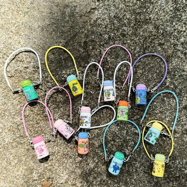 Wholesale Mini kettle thermos cup pendant cute small bottle doll accessories