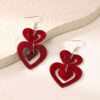 Wholesale Valentine's Day heart-shaped acrylic earrings