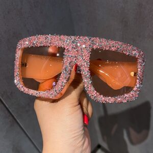 O1CN01YewlQl24MGO6nLbCZ_2201408117376-0-cib Wholesale Large frame rhinestone party women's sunglasses
