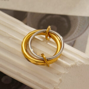 Wholesale Stainless Steel Ring Luxury Gold Stacked Ring