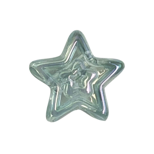 Wholesale 10pcs transparent double-layer pentagram acrylic beads