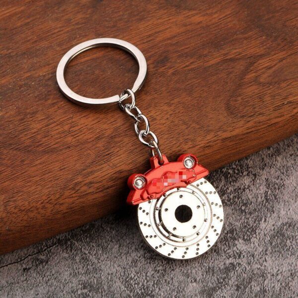 Wholesale Creative brake discs wheel hubs calipers metal keychains