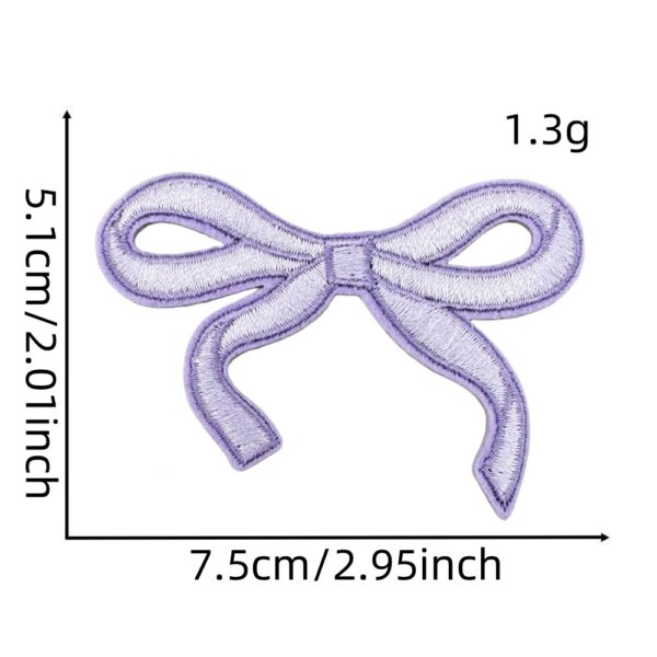 Wholesale Colorful bow embroidery DIY Patches
