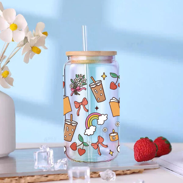 Wholesale Uv Transfer Sticker Glass C Crystal Label Crystal Sticker Exclusive for 16oz Glass C Special Sticker 23Cmx11Cm