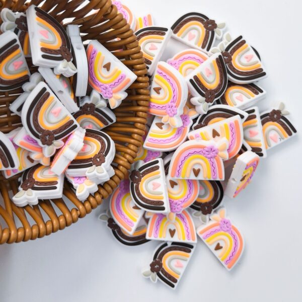 O1CN01Ykk1cx1pLbWF21bhV_2217666445344-0-cib Wholesale 10pcs Rainbow Silicone Beads