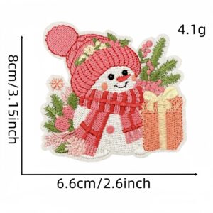 Pink christmas cloth sticker 7 #