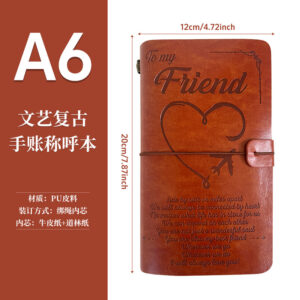 A6（120*200mm） / Brown-Friends