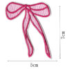 Wholesale Pink bow embroidery DIY Patches