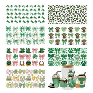 Wholesale UV Transfer Paste Glass Crystal Label Crystal Paste Cross-border Special Paste for 16oz Glass Cup 23cmX11cm