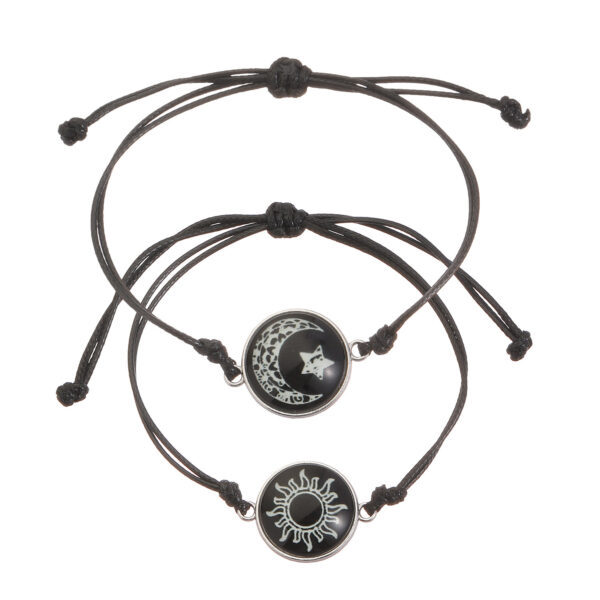 O1CN01YpIlDQ1bDRtyDdsE1_952103431-0-cib Wholesale Sun Moon Lover Time Gem Luminous Bracelet Hand-woven Cole Bracelet