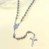 Wholesale 6mm Virgin Mary Cross Necklace