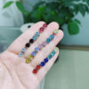 Wholesale Colored zircon four prong stud earrings