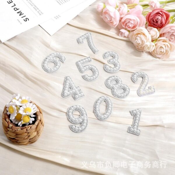 Wholesale Hot stamping pearl digital embroidery DIY Patches