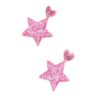 Wholesale Heart-shaped star earrings, Valentine's Day peach heart star earrings