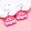 Wholesale Valentine's Day Love Irregular Geometric Splicing Acrylic Earrings